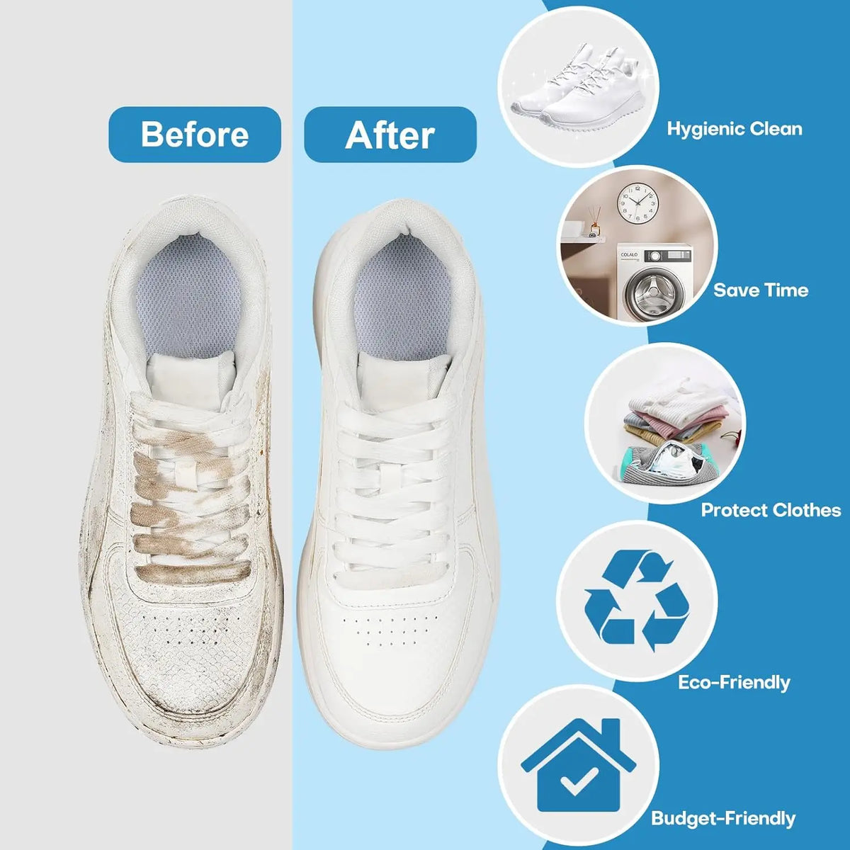 SneakyWash™ Reusable Shoe Washing Bag