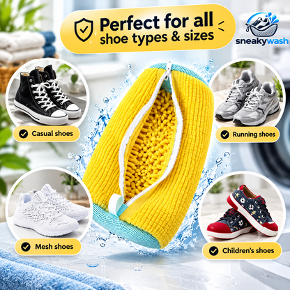 SneakyWash™ Reusable Shoe Washing Bag